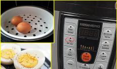 Вареные яйца в мультиварке редмонд Как сварить яйца на пару в мультиварке